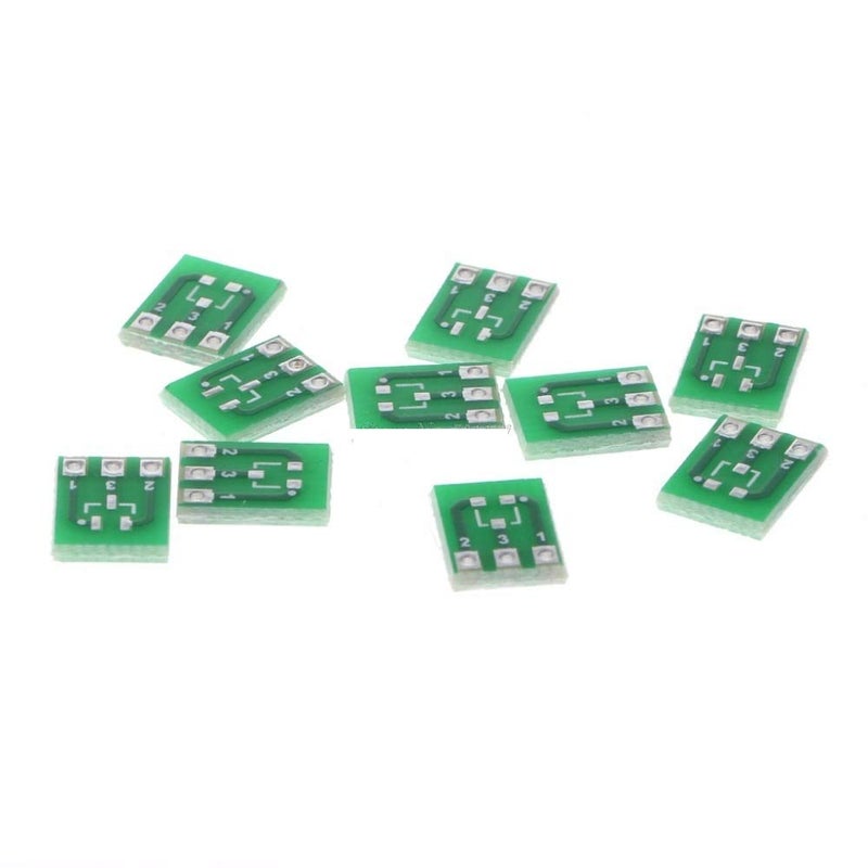 VOBRAMY 50pcs New Double Side SMD SOT23-3 to DIP SIP3 Adapter PCB Board DIY Converter (SOT23-3) - Image 4